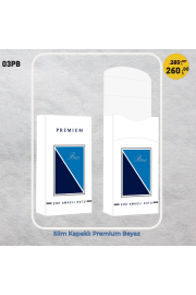 Slim Kapaklı Premium Beyaz